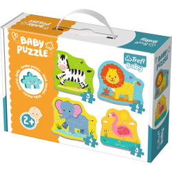 Trefl Baby Classic Grube Puzzle Zwierzątka Safari