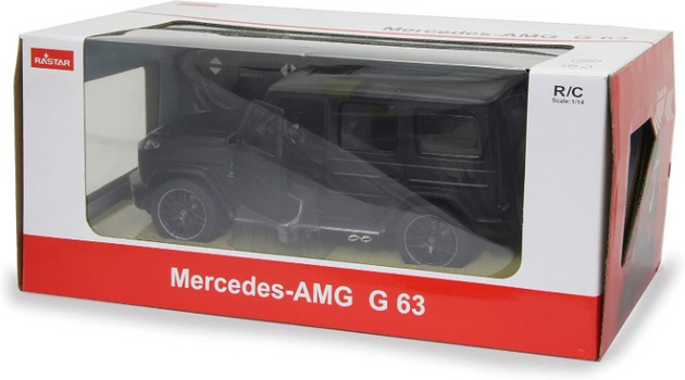 Zdalnie sterowane auto Mercedes AMG G63 RC czarny pojazd terenowy 1:14 Rastar