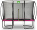 Trampolina ogrodowa z siatką zabezpieczającą Silhouette 214x305 cm różowa