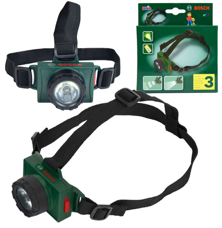 Wiertarka Bosch w zestawie z latarką czołową LED Klein