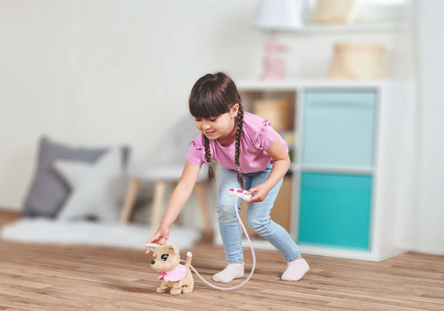 OUTLET Chi Chi Love Interaktywny Piesek Chihuahua Loomy z pilotem Dźwięk Świecąca smycz 18 cm 3+ PO ZWROCIE