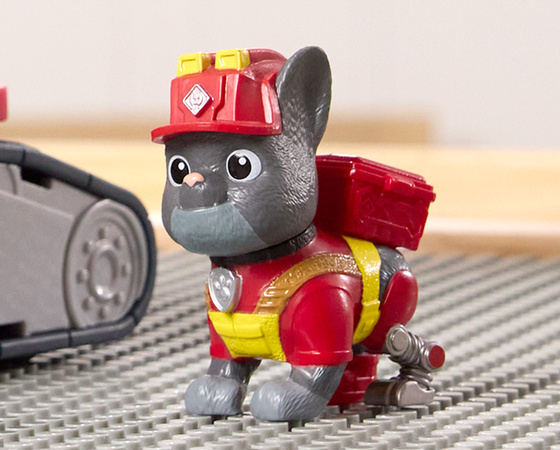 Psi Patrol Charger Dźwig Chwytak Pojazd Budowlany 22 Cm Rubble&crew + Figurka