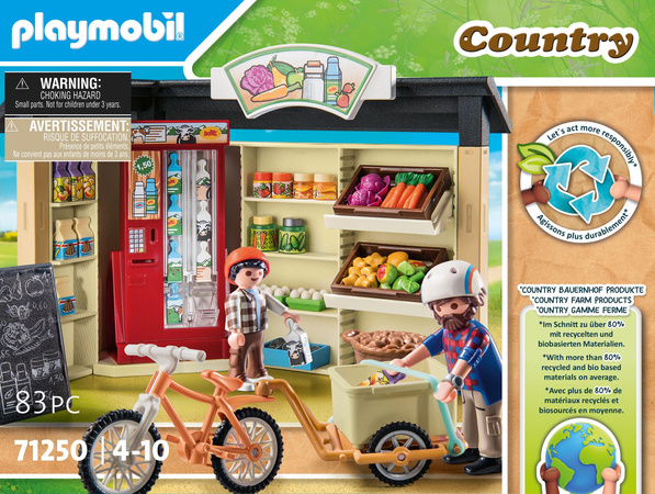 Playmobil Country Zestaw Wiejski sklep całodobowy 83 elementy