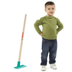 Duże Grabie ogrodowe Bosch z drewnianym trzonkiem dla dzieci 72 cm