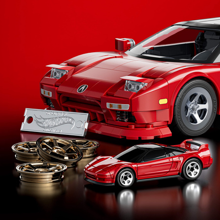Hot Wheels Klocki Seria Elite Brick Shop Samochód '90 Acura NSX 876 elementów