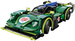 Klocki konstrukcyjne CaDA Samochód zdalnie sterowany Auto wyścigowe 29 cm zielony Emerald Deity Sport Car Pojazd 388 elementów RC Dual Mode