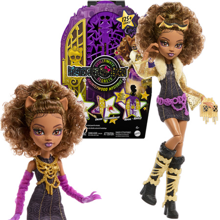 Monster High Zestaw Lalka Clawdeen Wolf 28 cm + akcesoria niespodzianki Straszyceum