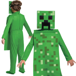 OUTLET Minecraft strój karnawałowy dla chłopca Creeper kostium przebranie 134-146 cm (10-12 lat) NIEKOMPLETNY