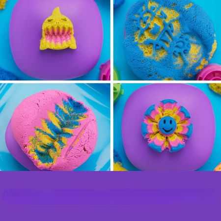 Piasek Kinetyczny plastyczny Kinetic Sand Ruchome formy zestaw Walizka 3 piaski + akcesoria