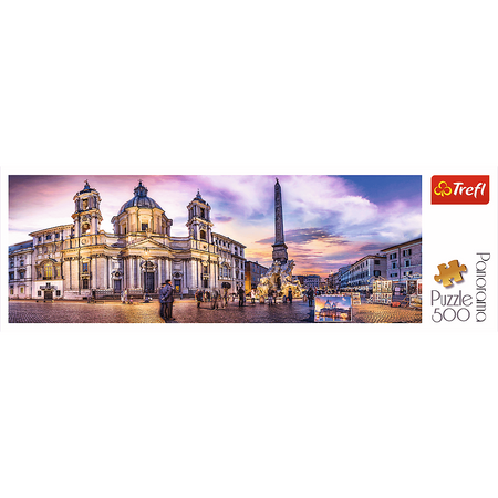 Trefl Puzzle 500 Panorama Piazza Navona Rzym
