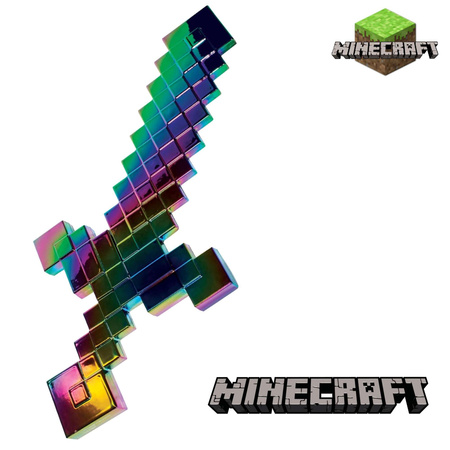 Minecraft Kostium Strój karnawałowy Ender Dragon Przebranie Smok Kresu 110-122 cm 4-6 lat + Netherytowy miecz 51 cm
