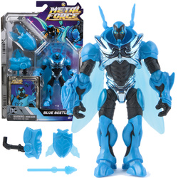 DC Comics Metal Force mała figurka Blue Beetle człowiek skarabeusz lalka 12 cm