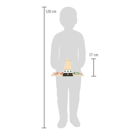 Drewniana gra strategiczna statki dla dzieci