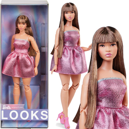 Barbie Lalka Kolekcjonerska w różowej sukience Signature Looks #24