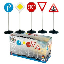 Znaki drogowe duże zestaw do nauki dla dzieci 5 szt Klein 