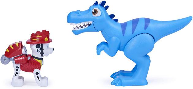 Zestaw Psi Patrol Marshall Dino Rescue i Welociraptor