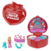 Polly Pocket zestaw kompaktowy urodzinowy z pierścionkiem i figurką tort