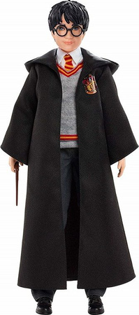 Lalka Harry Potter ruchoma figurka z różdżką i szatą Gryffindor Hogwart