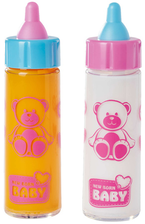 New Born Baby Magiczne butelki dla lalki 2 sztuki