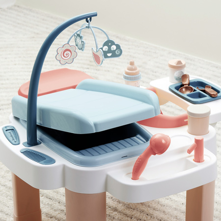 Nursery Kącik opiekunki dla lalek pielęgnacja, karmienie, kąpiel + wanienka i akcesoria