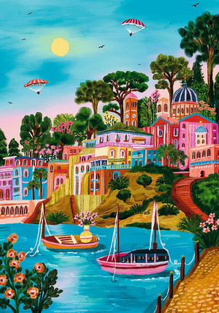 Puzzle 1000 The Art of Colour Grecja Trefl 12+