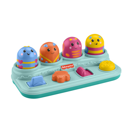 Fisher Price Aktywizujące Robaczki Zabawka Montessori dla Dzieci Ciągnij Przesuwaj Naciskaj