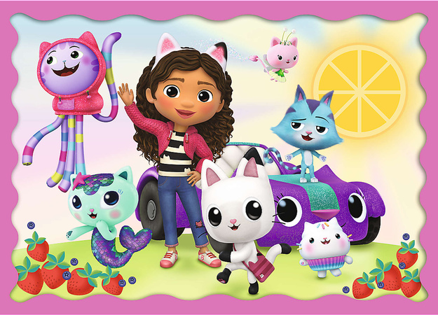 Puzzle Koci Domek Gabi Trefl 4 układanki