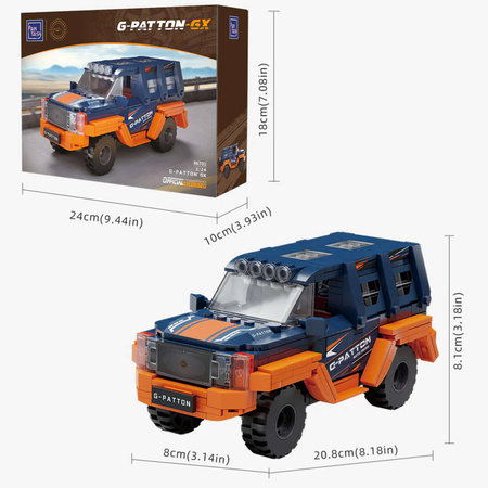 Klocki konstrukcyjne Pantasy Pojazd G-Patton GX 1:24 samochód 21 cm 422 elementy