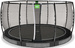 Trampolina ogrodowa z siatką zabezpieczającą do gruntu Allure Premium 427 cm czarna