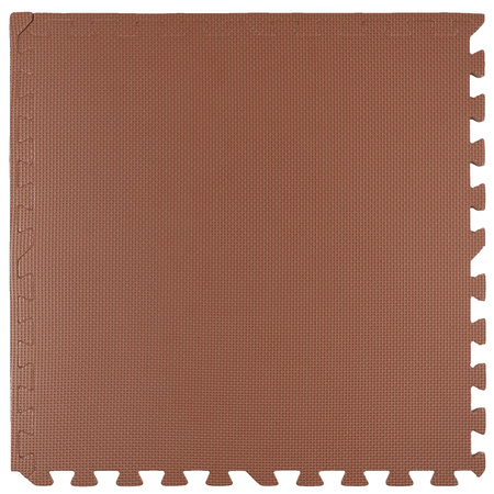 Mata piankowa podłogowa Humbi 180x60 Duże puzzle piankowe wodoodporne bezpieczne 3 szt. Ceglasta