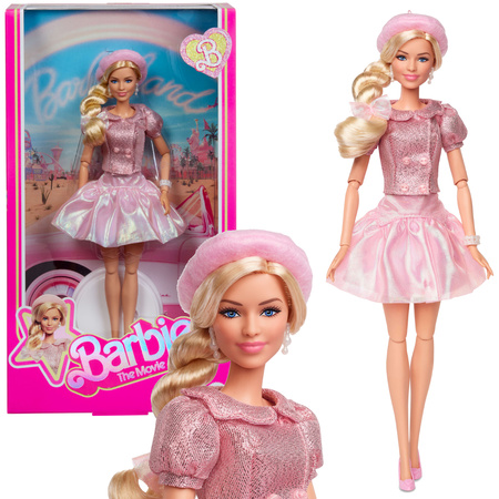 Barbie Film Lalka Kolekcjonerska w różowej sukience The Movie