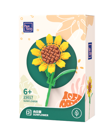 Klocki konstrukcyjne Pantasy Słonecznik 10 cm 115 elementów