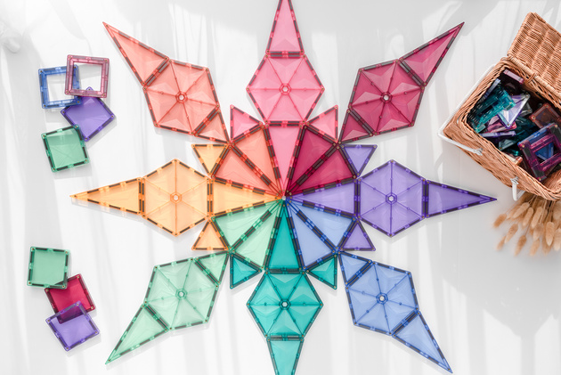 CONNETIX Pastel Mega Pack Kreatywne klocki magnetyczne 202 elementy