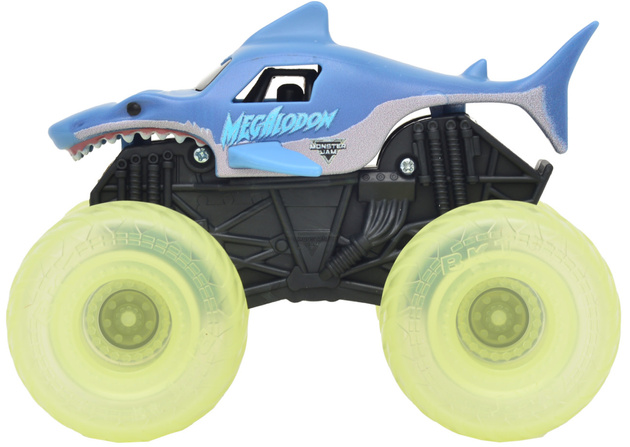 Monster Jam Pojazd z podświetlanymi kołami 1:43 Megalodon
