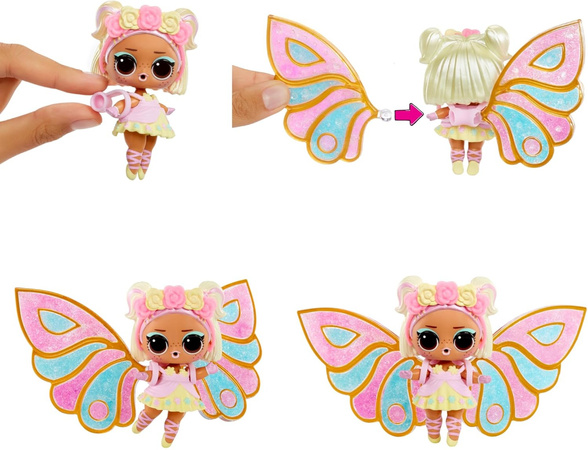 L.O.L Surprise Mały Zestaw Różowa kula Fairies Laleczka + 8 niespodzianek