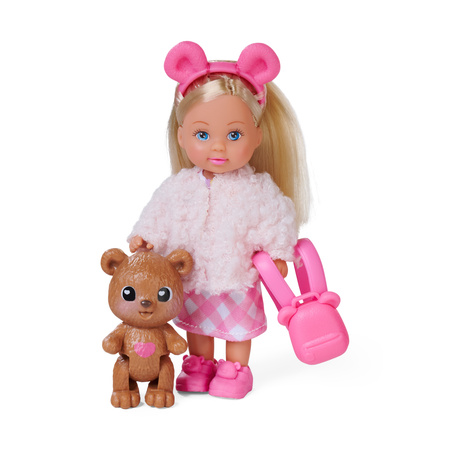 Lalka Evi Love Zestaw Teddy Minilalka z Plecakiem i Miś