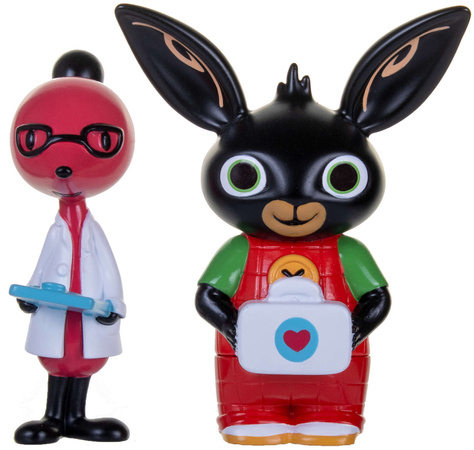 Królik Bing Zestaw 10 figurek bohaterów + 2 figurki Bing i Doktor Molly