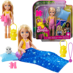 OUTLET Lalka Barbie Chelsea zestaw Kemping z sówką USZKODZONE OPAKOWANIE