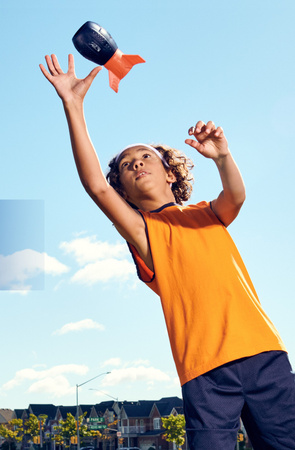 Gra zręcznościowa rakieta Aerobie Super Sonic Fin Catch piłka aerodynamiczna