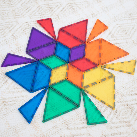 CONNETIX Rainbow Shape Expansion Pack Kreatywne klocki magnetyczne 36 elementów