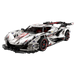 Klocki Konstrukcyjne CaDA Zdalnie sterowane duże auto sportowe 60 cm 1:8 Biała wyścigówka Samochód wyścigowy RC 4449 elementów