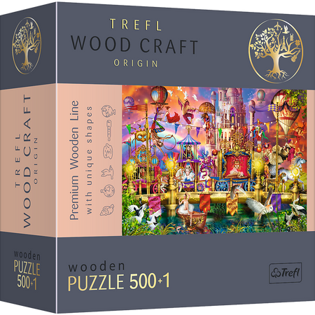 Trefl Puzzle drewniane Magiczny świat 500 elementów