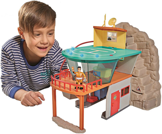 OUTLET Strażak Sam Stacja ratownictwa górskiego Remiza ze światłem i dźwiękiem USZKODZONE OPAKOWANIE