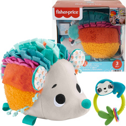 Sensoryczna maskotka przytulanka Jeż z dźwiękami + gryzak GRATIS