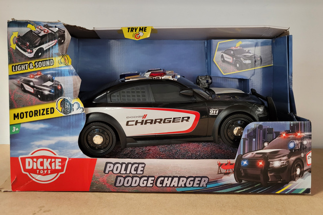 OUTLET Radiowóz policyjny Go Real Dodge Charger światło/dźwięk WADLIWY