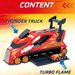 T-Racers Mix'N Race Thunder Truck Ciężarówka z wyrzutnią 3w1