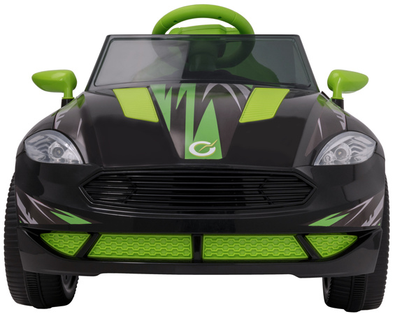 EVO Samochód dla dziecka auto na akumulator kabriolet cabrio czarny ze światłami i dźwiękami