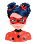 Lalka Głowa do czesania i stylizacji włosów Biedronka Ladybug Miraculous Marinette Deluxe+akcesoria
