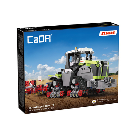 Klocki konstrukcyjne CaDA Duży Ciągnik rolniczy CLAAS XERION 5000 TRAC TS Pojazd 1336 elementów