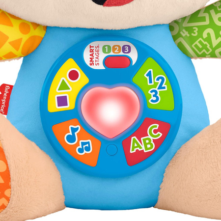 Fisher Price Interaktywny Szczeniaczek Uczniaczek Dla najmłodszych Niebieski Ucz się i śmiej!